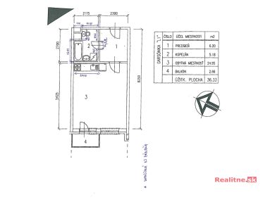 03 Bratislava Petrzalka Vysehradska Konfido ponuka 1 izbovy byt garsonka na predaj pohlad na podorys