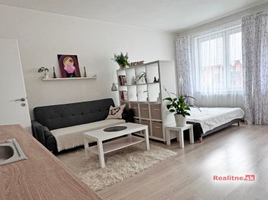 04 Bratislava Petrzalka Vysehradska Konfido ponuka 1 izbovy byt garsonka na predaj pohlad na izbu od kuchynskej linky