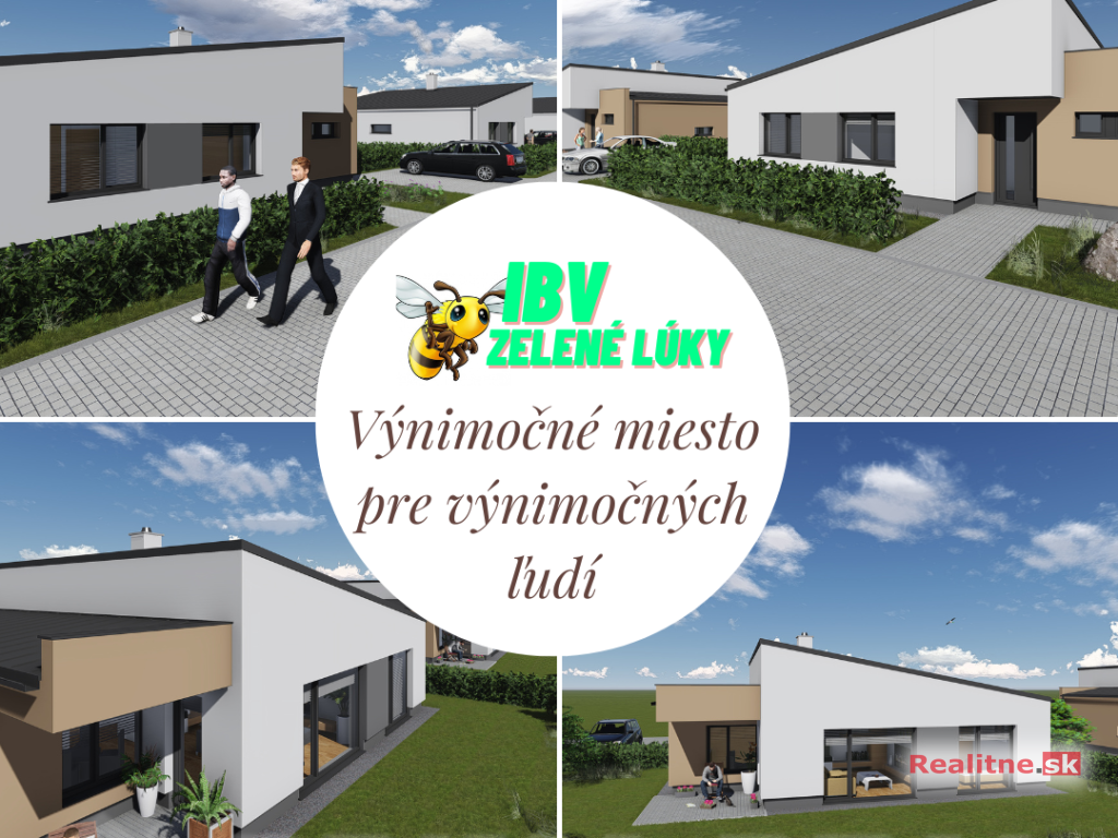 ✅ IBV Zelené lúky: 4-izbový bungalov, holodom, Sučany