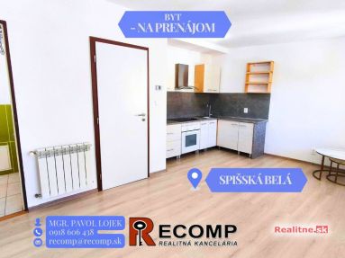 Na prenájom kompletne zrekonštruovaný 1-izbový byt v Spišskej Belej
